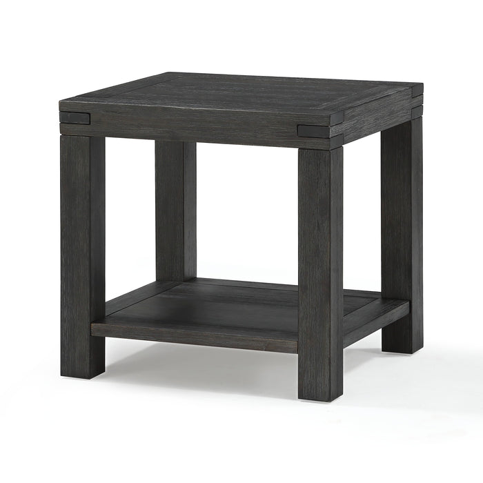 Modus Meadow Solid Wood End Table in Graphite Image 3