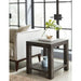 Modus Furniture Meadow Solid Wood End Table in Graphite 655450284526 3FT322 Main Image