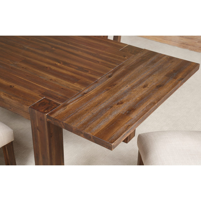 Modus Furniture Meadow Solid Wood Extending Dining Table in Brick Brown 655450090844 3F4161 Image 13