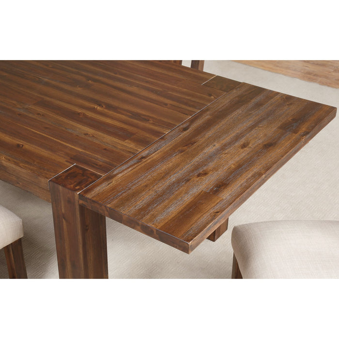 Modus Meadow Solid Wood Extending Dining Table in Brick Brown Image 13