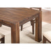 Modus Furniture Meadow Solid Wood Extending Dining Table in Brick Brown 655450090844 3F4161 Image 15