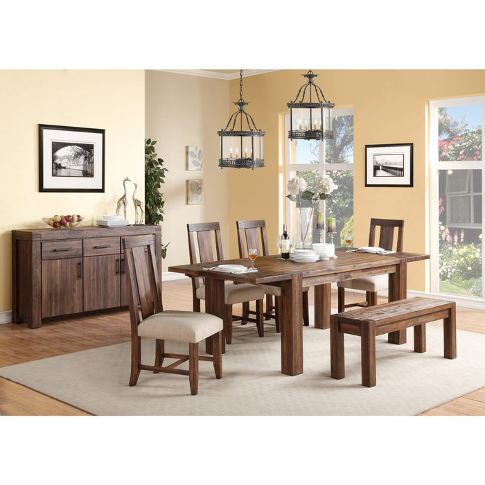 Modus Meadow Solid Wood Extending Dining Table in Brick BrownImage 1