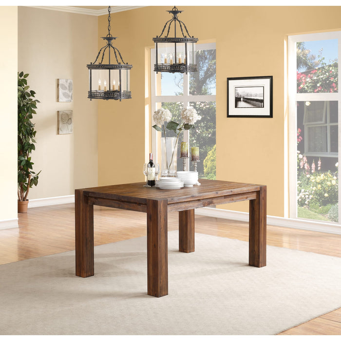 Modus Meadow Solid Wood Extending Dining Table in Brick Brown Image 8