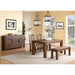 Modus Furniture Meadow Solid Wood Extending Dining Table in Brick Brown 655450090844 3F4161 Image 9