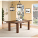 Modus Furniture Meadow Solid Wood Extending Dining Table in Brick Brown 655450090844 3F4161 Main Image