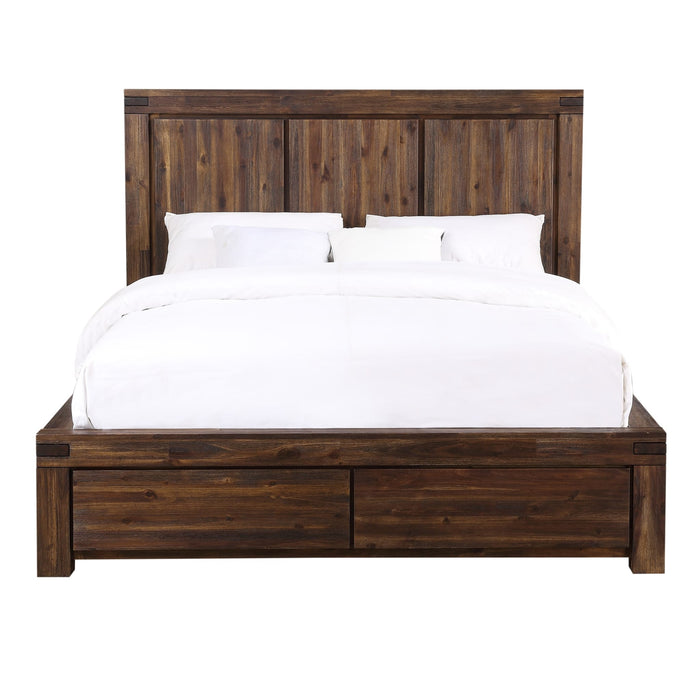 Modus Meadow Solid Wood Footboard Storage Bed in Brick BrownImage 4