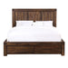 Modus Meadow Solid Wood Footboard Storage Bed in Brick Brown Image 4