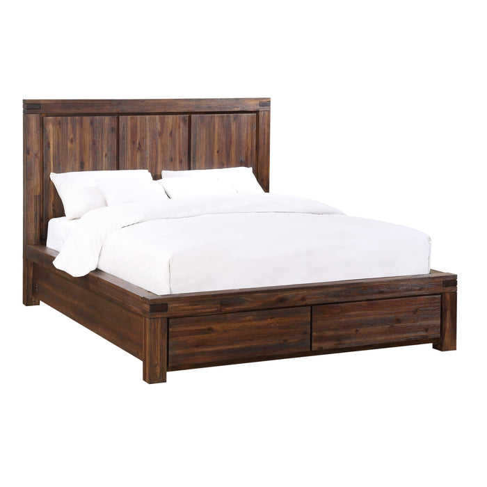 Modus Meadow Solid Wood Footboard Storage Bed in Brick Brown Image 5