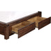 Modus Furniture Meadow Solid Wood Footboard Storage Bed in Brick Brown  3F41D  Image 3