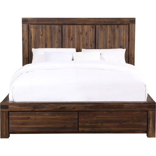 Modus Furniture Meadow Solid Wood Footboard Storage Bed in Brick Brown  3F41D  Image 4