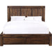 Modus Furniture Meadow Solid Wood Footboard Storage Bed in Brick Brown  3F41D  Image 4