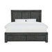 Modus Meadow Solid Wood Footboard Storage Bed in Graphite Image 3