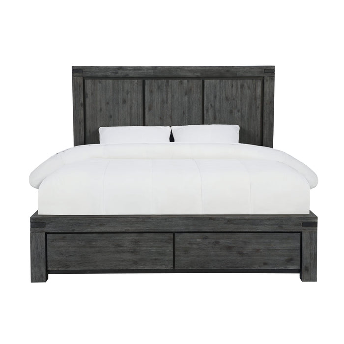 Modus Meadow Solid Wood Footboard Storage Bed in GraphiteImage 3