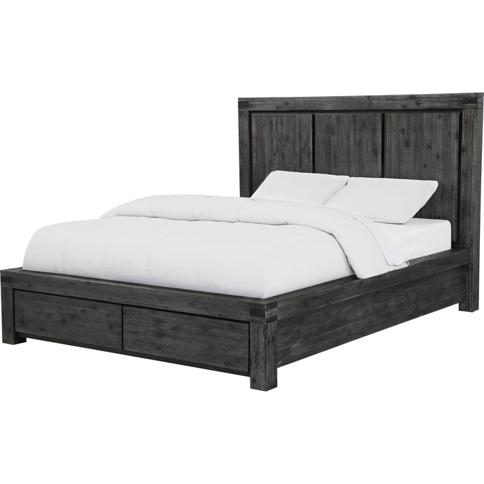 Modus Furniture Meadow Solid Wood Footboard Storage Bed in Graphite  3FT3D  Image 2