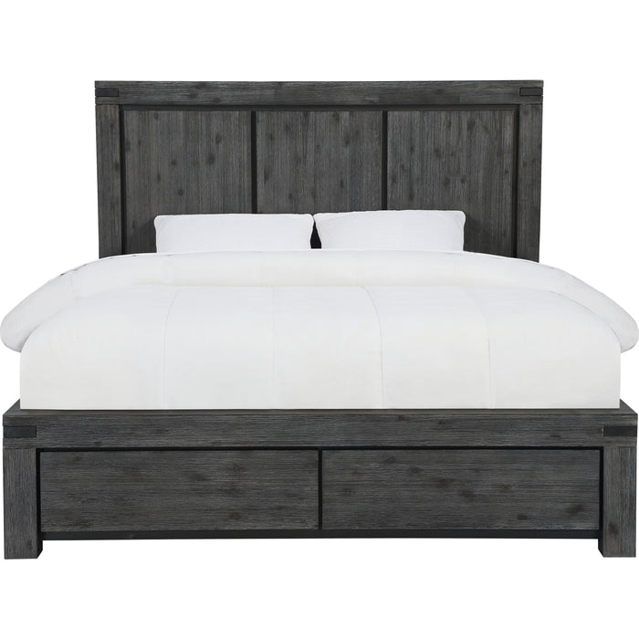 Modus Furniture Meadow Solid Wood Footboard Storage Bed in Graphite  3FT3D  Image 3