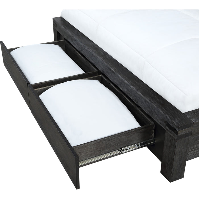 Modus Furniture Meadow Solid Wood Footboard Storage Bed in Graphite  3FT3D  Image 5
