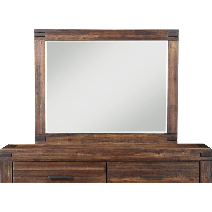 Modus Furniture Meadow Solid Wood Mirror in Brick Brown 655450091698 3F4183 Image 3