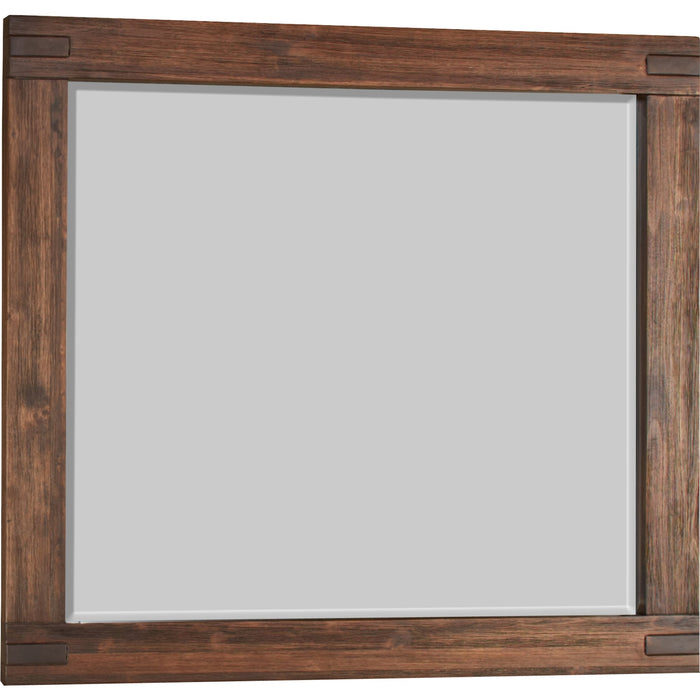 Modus Furniture Meadow Solid Wood Mirror in Brick Brown 655450091698 3F4183 Image 4
