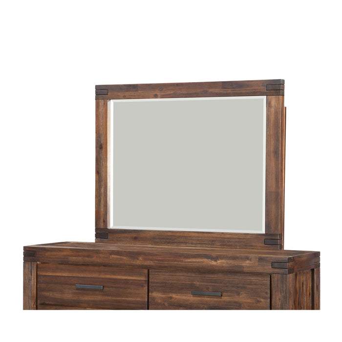 Modus Meadow Solid Wood Mirror in Brick Brown Image 5