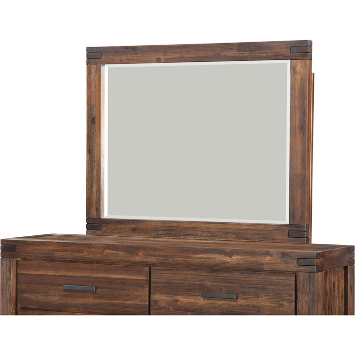 Modus Furniture Meadow Solid Wood Mirror in Brick Brown 655450091698 3F4183 Image 5