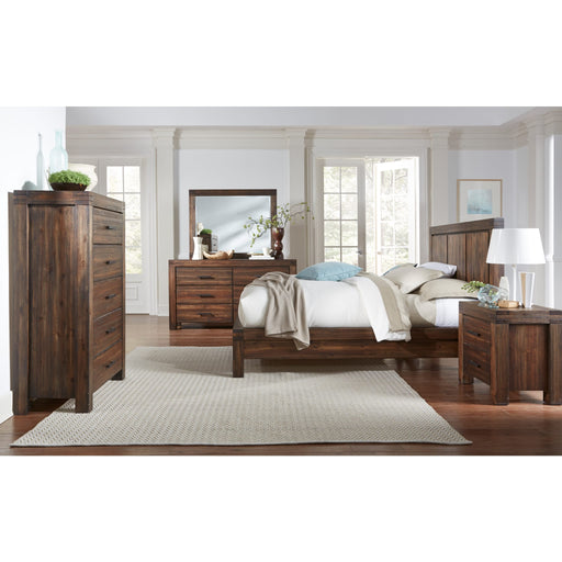 Modus Furniture Meadow Solid Wood Platform Bed in Brick Brown  3F41F  Image 1