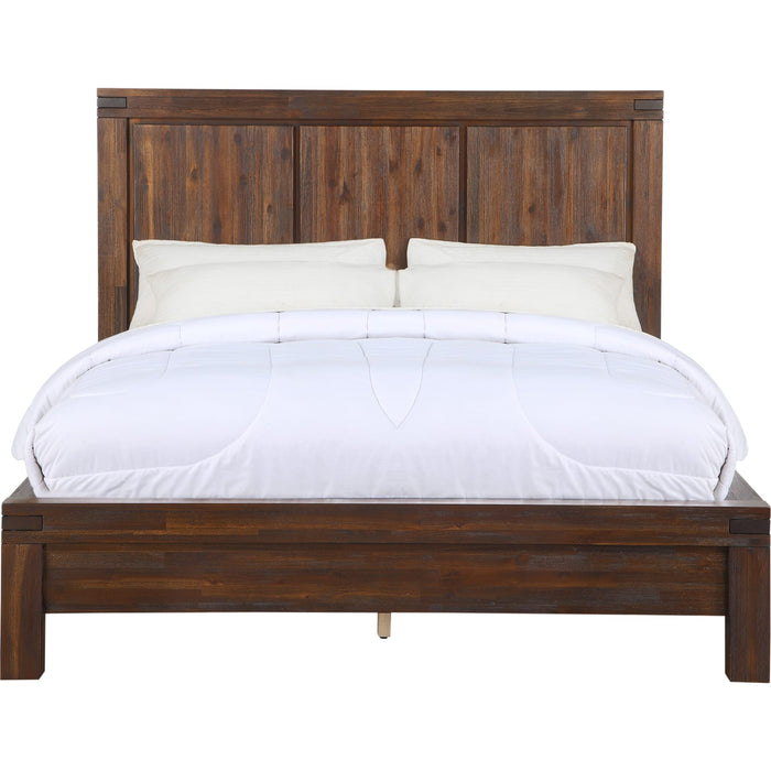 Modus Furniture Meadow Solid Wood Platform Bed in Brick Brown  3F41F  Image 2