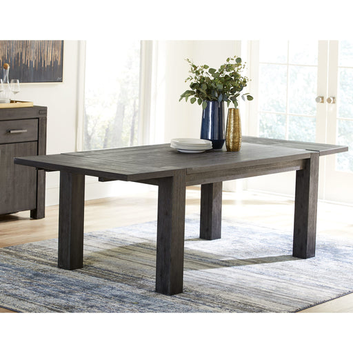 Modus Meadow Solid Wood Rectangle Table in Graphite Image 1
