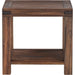 Modus Furniture Meadow Solid Wood Rectangular Side Table in Brick Brown 655450170867 3F4122 Image 3