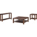 Modus Furniture Meadow Solid Wood Rectangular Side Table in Brick Brown 655450170867 3F4122 Image 4
