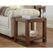 Modus Furniture Meadow Solid Wood Rectangular Side Table in Brick Brown 655450170867 3F4122 Main Image