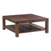 Modus Meadow Solid Wood Square Coffee Table in Brick Brown Image 2