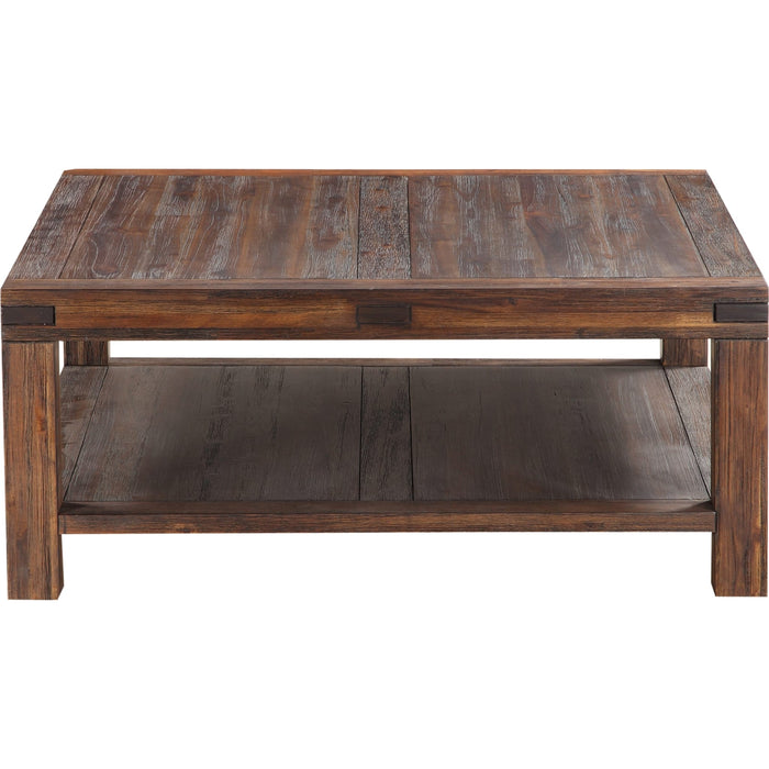 Modus Furniture Meadow Solid Wood Square Coffee Table in Brick Brown 655450170850 3F4121 Image 3