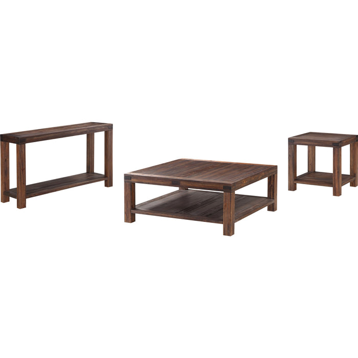 Modus Furniture Meadow Solid Wood Square Coffee Table in Brick Brown 655450170850 3F4121 Image 5
