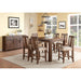 Modus Furniture Meadow Solid Wood Square Counter Table in Brick Brown 655450146862 3F4162 Image 2