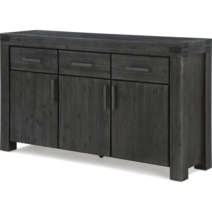 Modus Furniture Meadow Solid Wood Three Drawer Three Door Sideboard in Graphite 655450281242 3FT373 Image 3