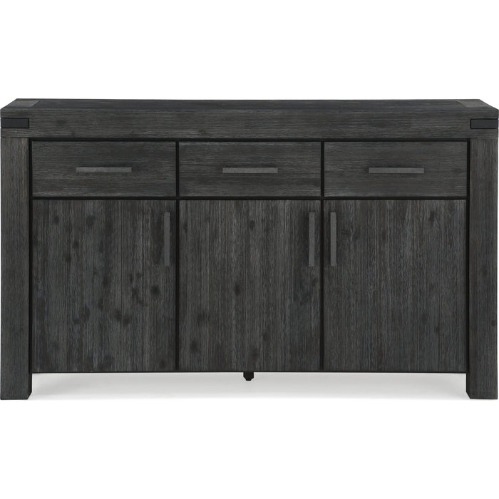 Modus Furniture Meadow Solid Wood Three Drawer Three Door Sideboard in Graphite 655450281242 3FT373 Image 4