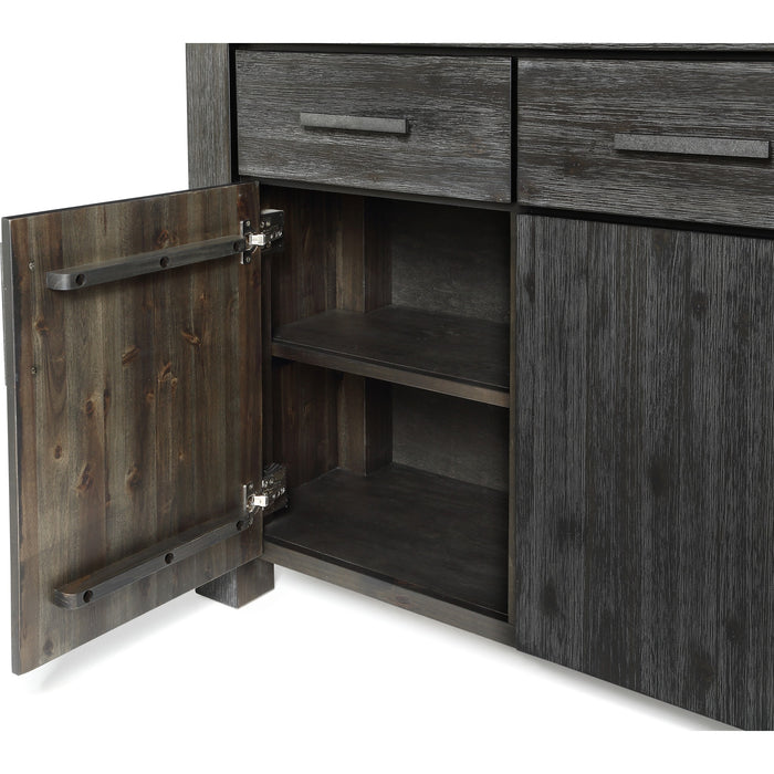 Modus Furniture Meadow Solid Wood Three Drawer Three Door Sideboard in Graphite 655450281242 3FT373 Image 5