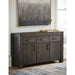 Modus Furniture Meadow Solid Wood Three Drawer Three Door Sideboard in Graphite 655450281242 3FT373 Main Image