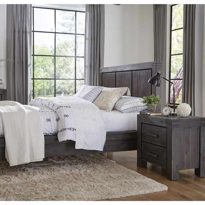 Modus Furniture Meadow Solid Wood Two Drawer Nightstand in Graphite 655450266416 3FT381 Image 1