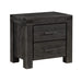 Modus Meadow Solid Wood Two Drawer Nightstand in Graphite Image 2