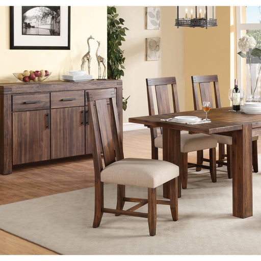 Modus Furniture Meadow Solid Wood Upholstered Dining Chair in Brick Brown 655450135040 3F4166P Image 1