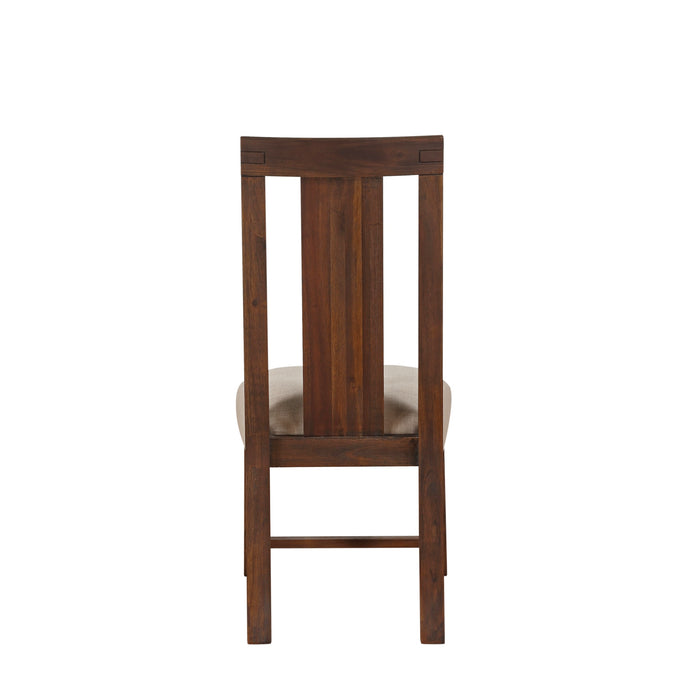 Modus Meadow Solid Wood Upholstered Dining Chair in Brick BrownImage 6