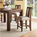 Modus Meadow Solid Wood Upholstered Kitchen Counter Stool in Brick Brown Image 1