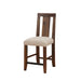 Modus Meadow Solid Wood Upholstered Kitchen Counter Stool in Brick Brown Image 3