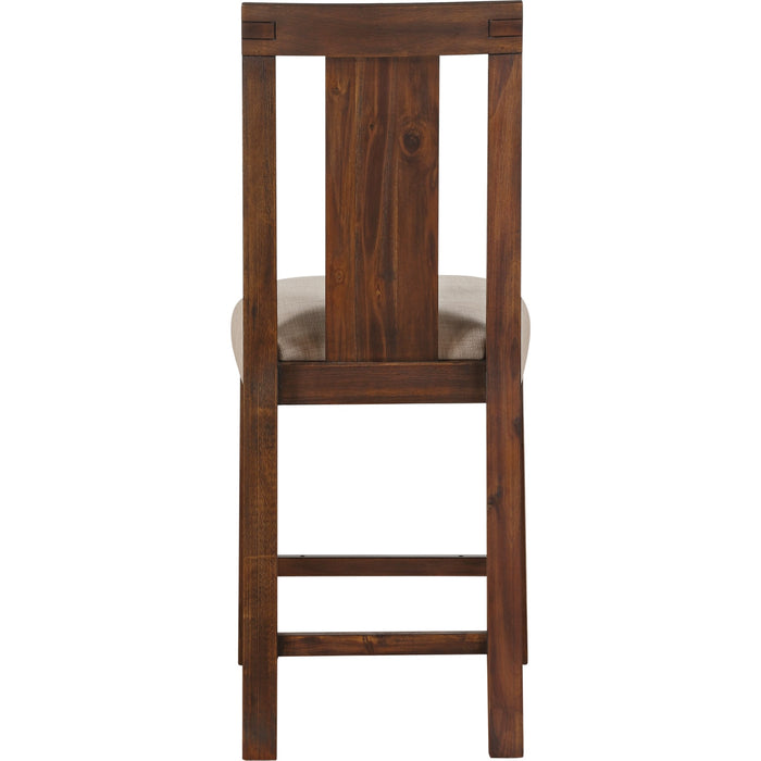 Modus Furniture Meadow Solid Wood Upholstered Kitchen Counter Stool in Brick Brown 655450146879 3F4170 Image 5
