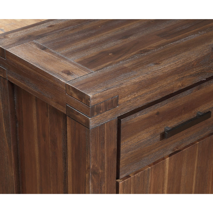 Modus Furniture Meadow Three Drawer Three Door Solid Wood Sideboard in Brick Brown 655450090868 3F4173 Image 5