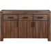 Modus Furniture Meadow Three Drawer Three Door Solid Wood Sideboard in Brick Brown 655450090868 3F4173 Image 7