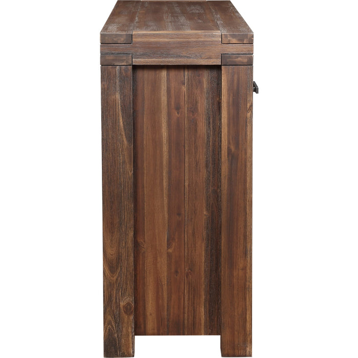 Modus Furniture Meadow Three Drawer Three Door Solid Wood Sideboard in Brick Brown 655450090868 3F4173 Image 9
