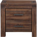 Modus Furniture Meadow Two Drawer Solid Wood Nightstand in Brick Brown 655450091650 3F4181 Image 4