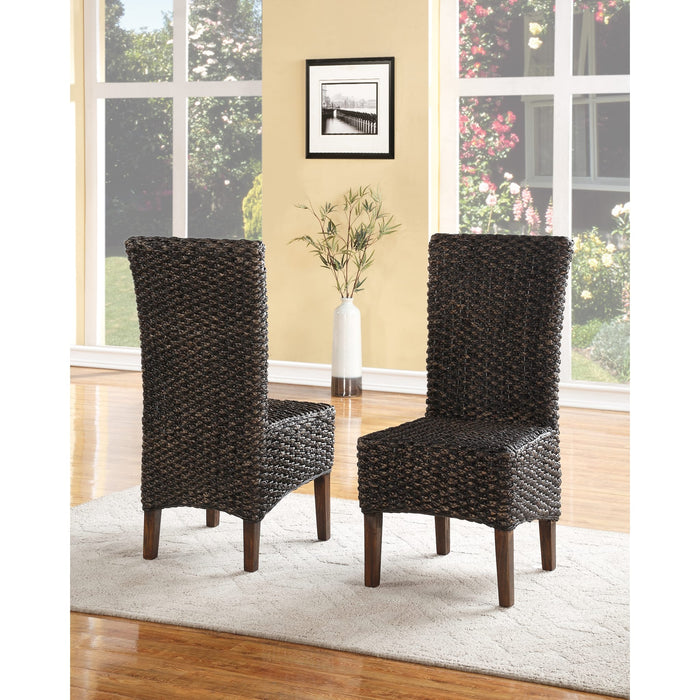 Modus Meadow Wicker Dining Chair in Brick Brown Main Image